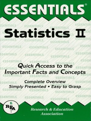 cover image of Statistics II Essentials